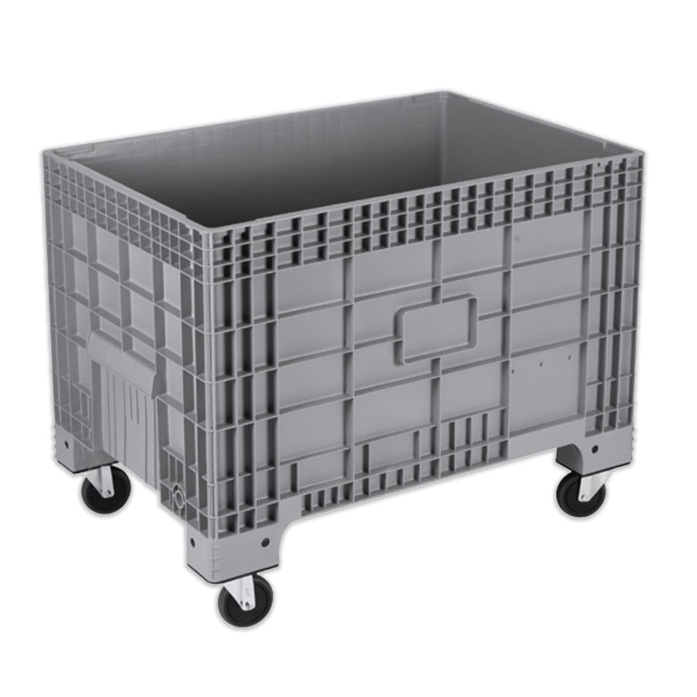 DP.210.100.02 Kapalı Tip Tekerlekli Plastik Konteyner Kasa