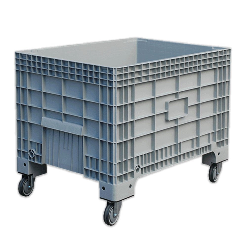 DP.210.100.04 Kapalı Tip Tekerlekli Plastik Konteyner Kasa