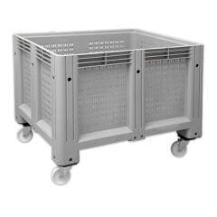 DP.210.100.06 Delikli Tip Tekerlekli Plastik Konteyner Kasa