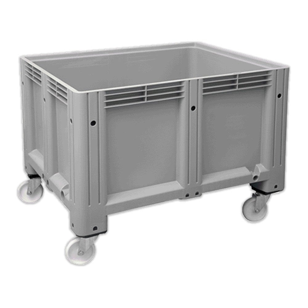 DP.210.100.07 Kapalı Tip Tekerlekli Plastik Konteyner Kasa