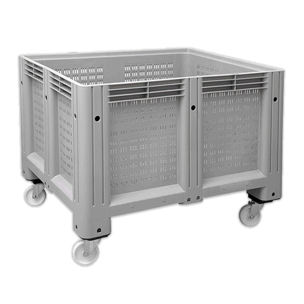 DP.210.100.08 Delikli Tip Tekerlekli Plastik Konteyner Kasa