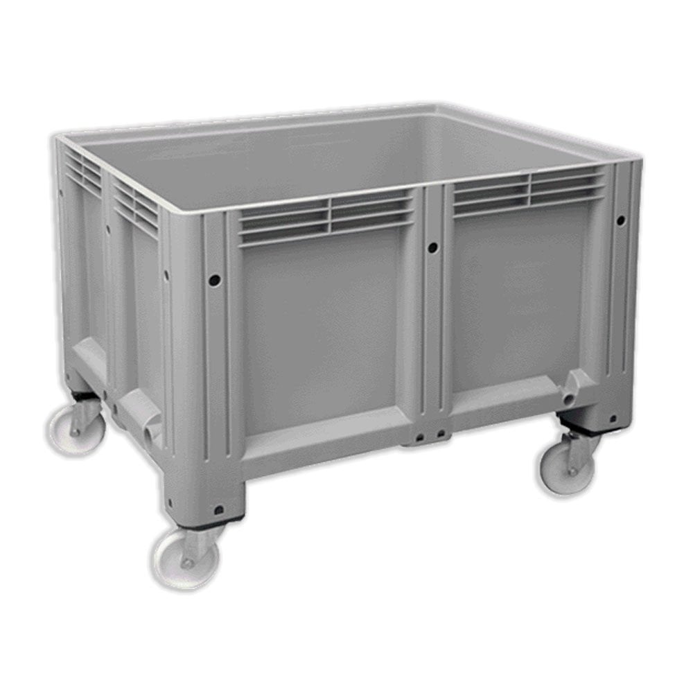 DP.210.100.09 Kapalı Tip Tekerlekli Plastik Konteyner Kasa