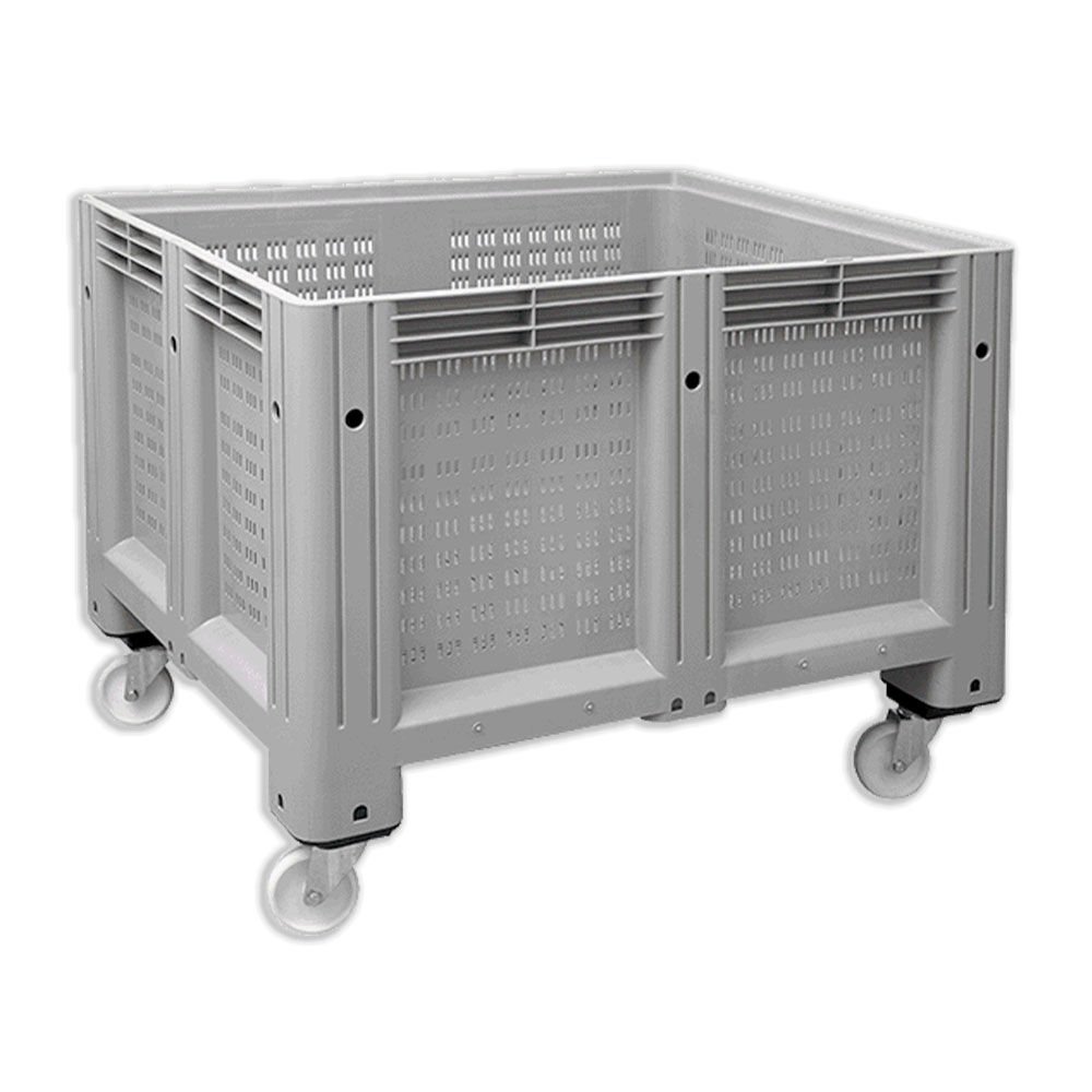 DP.210.100.10 Delikli Tip Tekerlekli Plastik Konteyner Kasa