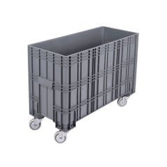 DP.210.100.12 Kapalı Tip Tekerlekli Plastik Konteyner Kasa