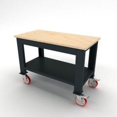 DP.100.100.03 Tekerlekli Ahşap Tablalı Taşıma Arabası (1100 mm genişlik)