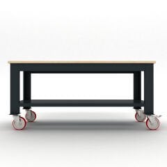 DP.100.100.04 Tekerlekli Ahşap Tablalı Taşıma Arabası (1700 mm genişlik)