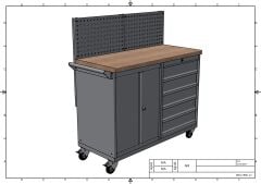 DP.95.100.02 Tezgah Tipi Takım Arabası