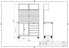 DP.95.100.03 Tezgah Tipi Takım Arabası
