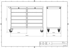 DP.95.100.04 Tezgah Tipi Takım Arabası