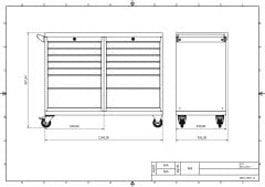 DP.95.100.07 Tezgah Tipi Takım Arabası