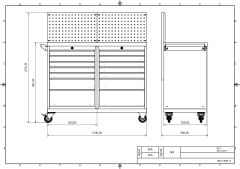 DP.95.100.08 Tezgah Tipi Takım Arabası