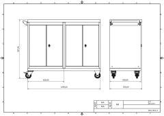 DP.95.100.10 Tezgah Tipi Takım Arabası