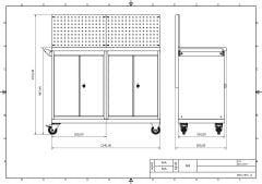 DP.95.100.11 Tezgah Tipi Takım Arabası