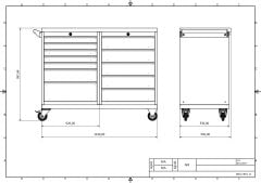 DP.95.100.13 Tezgah Tipi Takım Arabası