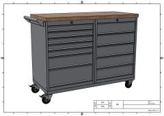 DP.95.100.13 Tezgah Tipi Takım Arabası