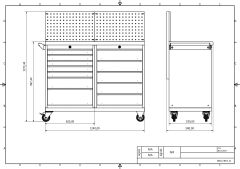 DP.95.100.14 Tezgah Tipi Takım Arabası