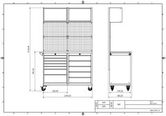 DP.95.100.15 Tezgah Tipi Takım Arabası