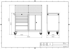 DP.95.100.17 Tezgah Tipi Takım Arabası