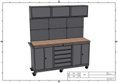 DP.95.100.21 Tezgah Tipi Takım Arabası