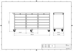 DP.95.100.22 Tezgah Tipi Takım Arabası