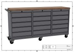 DP.95.100.22 Tezgah Tipi Takım Arabası