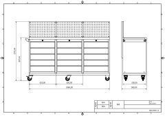 DP.95.100.23 Tezgah Tipi Takım Arabası