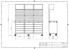 DP.95.100.24 Tezgah Tipi Takım Arabası