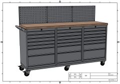 DP.95.100.26 Tezgah Tipi Takım Arabası
