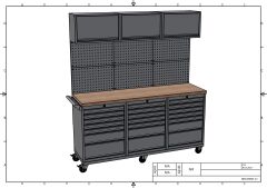 DP.95.100.27 Tezgah Tipi Takım Arabası