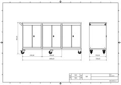 DP.95.100.28 Tezgah Tipi Takım Arabası