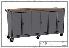 DP.95.100.28 Tezgah Tipi Takım Arabası