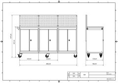 DP.95.100.29 Tezgah Tipi Takım Arabası