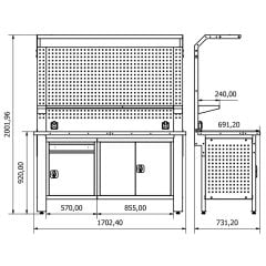 DP.25.100.73 Çalışma Tezgahı
