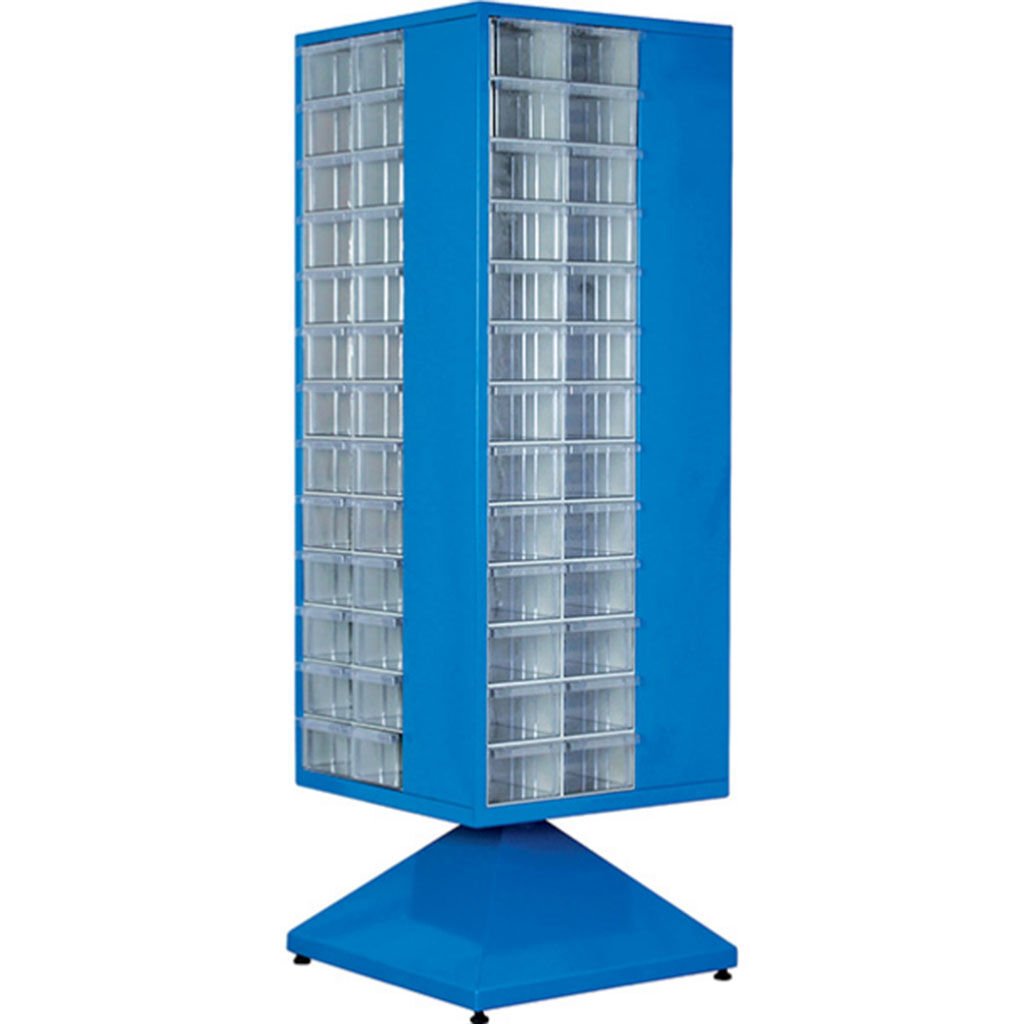 DP.205.100.24 Plastik Çekmeceli Döner Metal Dolap