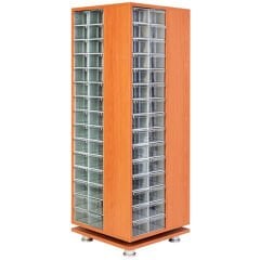 DP.205.100.04 Plastik Çekmeceli Döner Ahşap Dolap