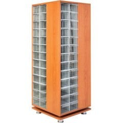 DP.205.100.07 Plastik Çekmeceli Döner Ahşap Dolap