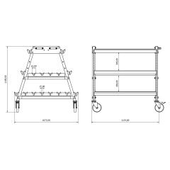 DP.100.100.02 Abkant Kalıp Taşıma Arabası