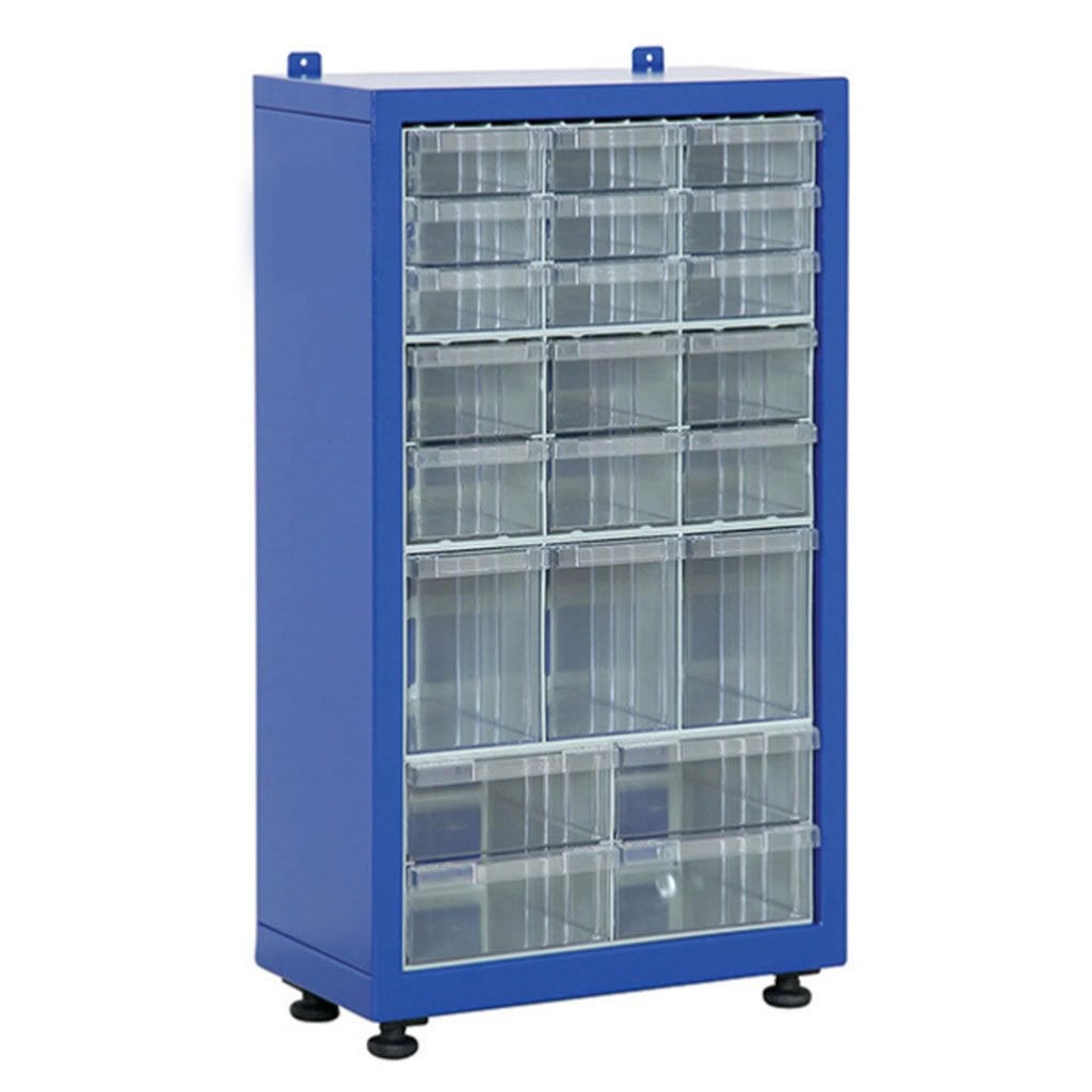 DP.205.100.21 Plastik Çekmeceli Sabit Metal Dolap