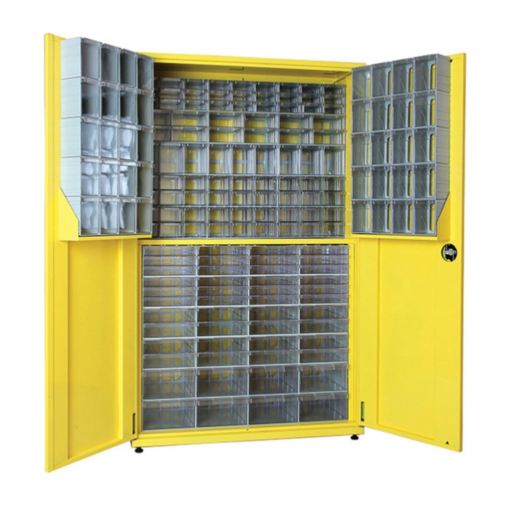 DP.205.100.25 Plastik Çekmeceli Sabit Metal Dolap