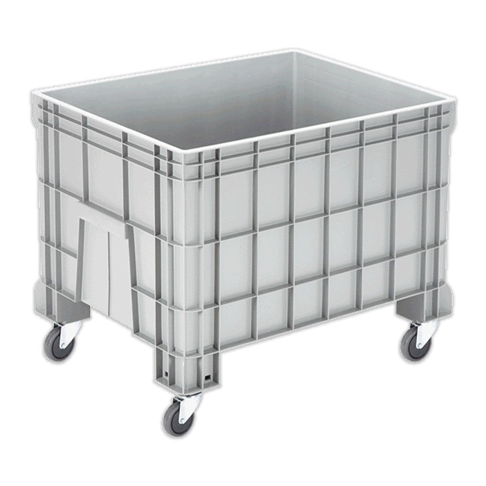 DP.210.100.01 Kapalı Tip Tekerlekli Plastik Konteyner Kasa