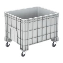 DP.210.100.01 Kapalı Tip Tekerlekli Plastik Konteyner Kasa